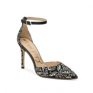 🆕 Sam Edelman black & gold heel sz 7.5 with box